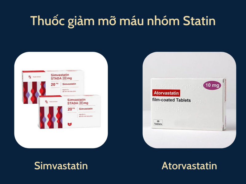 thuốc hạ mỡ máu nhóm statin