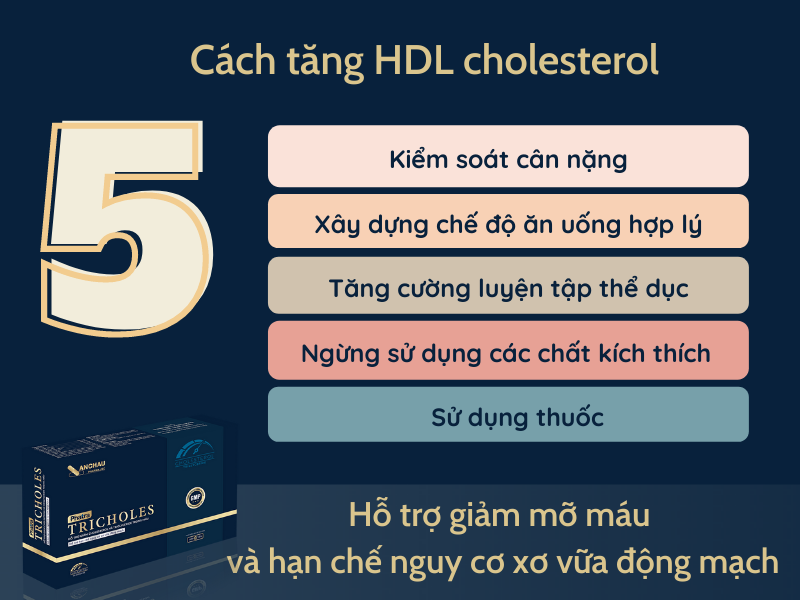 TOP 5 cách tăng HDL cholesterol hiệu quả